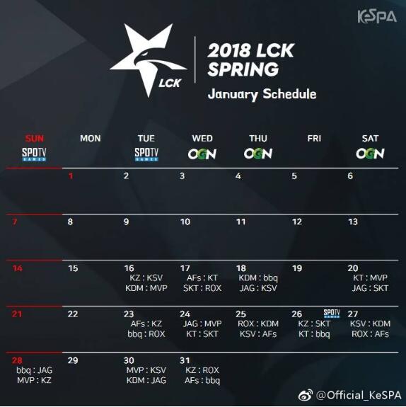 2018LCKʲôʱʼ_LCK2018ֱַƵ